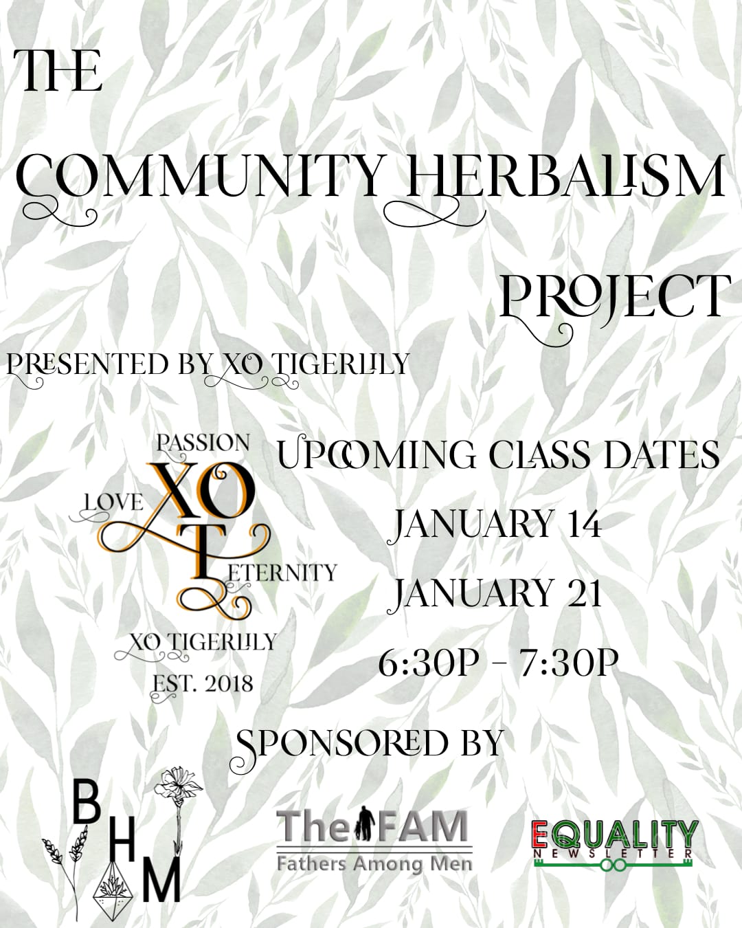 The Community Herbalism Project - XO Tigerlily